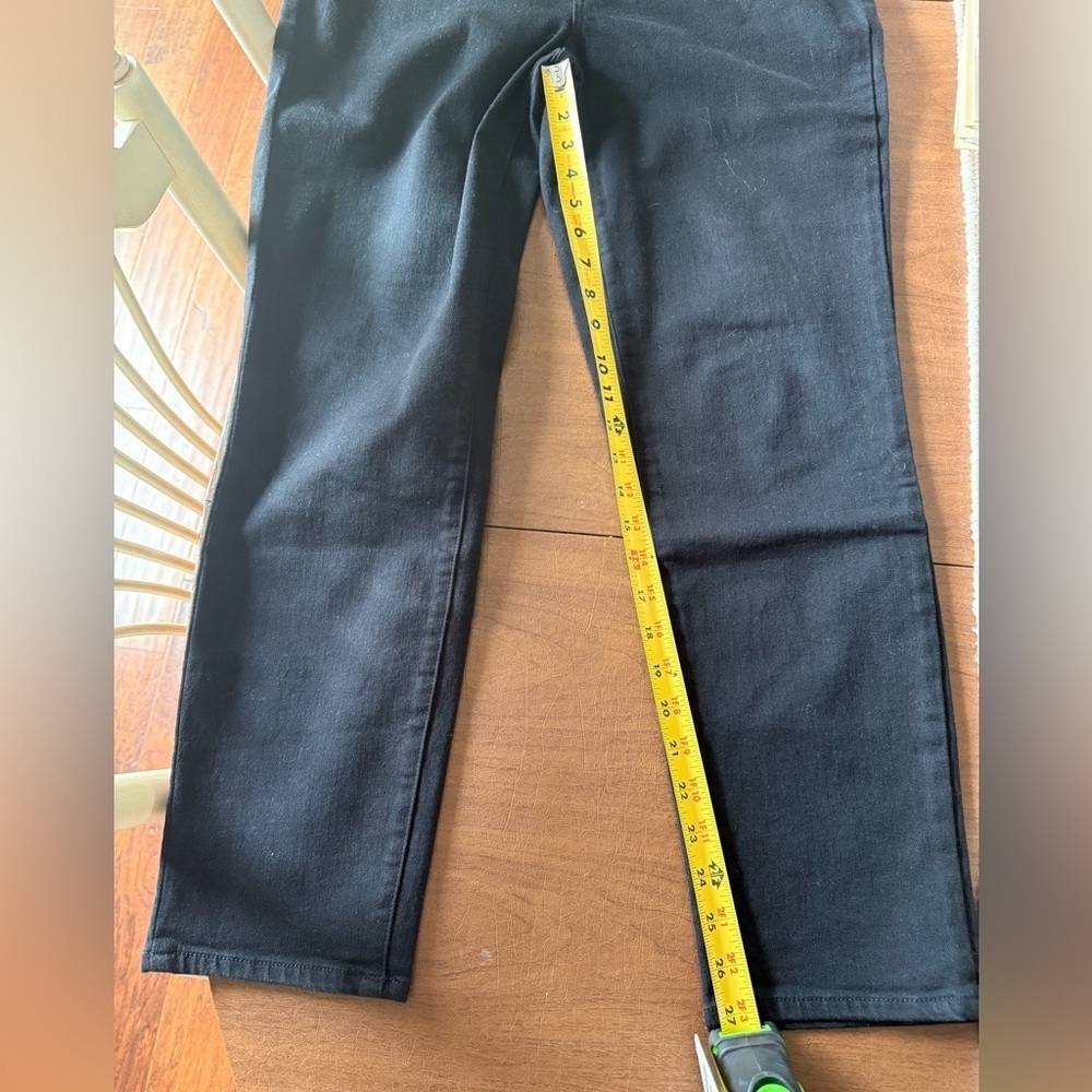 NWOT/EUC Talbots Black Slim Ankle Jeans Sz 12 - Picture 8 of 11